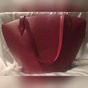 Louis Vuitton Red Epi Leather Tote